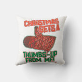 オーブンミットクリスマスシーズンのデザイン クッション (裏面)