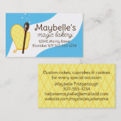 オーブンミット木製スプーン料理ベーキングビズカード 名刺 (正面/裏面)