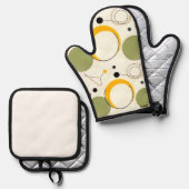 オーブンミトン＆ポットホルダー セット (正面/裏面)