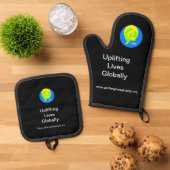 オーブンミトン+鍋敷きセット 鍋つかみ&鍋敷きセット (トップダウン)
