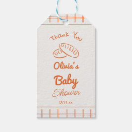 オーブン中立の赤ちゃんシャワーで手引きパン ギフトタグ