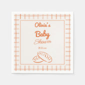 オーブン中立の赤ちゃんシャワーで手引きパン スタンダードカクテルナプキン (正面)