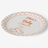 オーブン中立の赤ちゃんシャワーで手引きパン ペーパープレート (アングル)