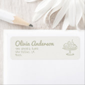 オーブン中立の赤ちゃんシャワーで手引きパン ラベル (インサイチュ)