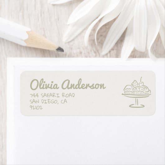 オーブン中立の赤ちゃんシャワーで手引きパン ラベル (インサイチュ)