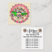 オーブン名刺バージョンから読み込む スクエア名刺 (正面/裏面)