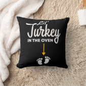 オーブン妊娠の感謝祭の中のLil'トルコ クッション (ブランケット)