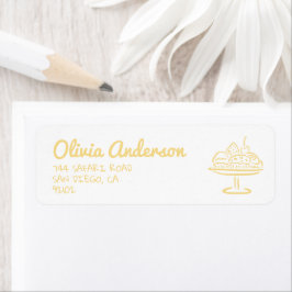 オーブン描の赤ちゃんシャワー男女兼用のパン ラベル