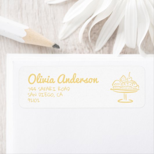 オーブン描の赤ちゃんシャワー男女兼用のパン ラベル (インサイチュ)