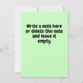 オーブン温度変換チャート – キッチンカード 招待状 (裏面)