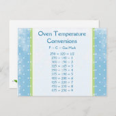 オーブン温度変換ポストカード ポストカード (正面/裏面)
