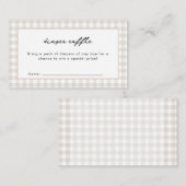 オーブン・ニュートラルの赤ちゃんシャワーにパン エンクロージャーカード (正面/裏面)