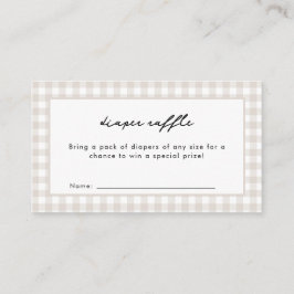 オーブン・ニュートラルの赤ちゃんシャワーにパン エンクロージャーカード