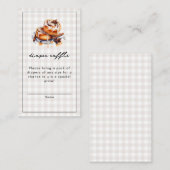 オーブン・ニュートラルの赤ちゃんシャワーにパン エンクロージャーカード (正面/裏面)
