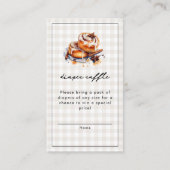 オーブン・ニュートラルの赤ちゃんシャワーにパン エンクロージャーカード (正面)