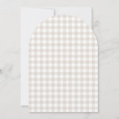 オーブン・ニュートラルの赤ちゃんシャワーにパン 招待状 (裏面)