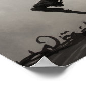 オーブ白熱［赤熱］光を放つ ポスター (角)