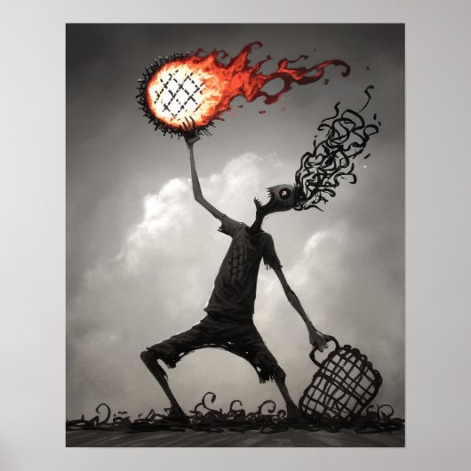 オーブ白熱［赤熱］光を放つ ポスター (正面)