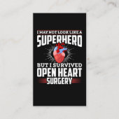 オープおもしろいンハート手術の回復 名刺 (正面)