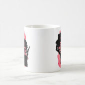 オープスニーク過去ヤソーウィスコンシンマップ引用文レッド コーヒーマグカップ (中央)