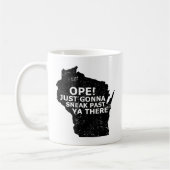 オープスニーク過去ヤソーウィスコンシンマップ引用文州 コーヒーマグカップ (左)