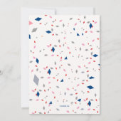 オープニングイベント 青いリボン招待状 招待状 (裏面)