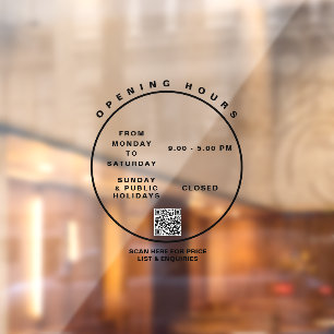 オープニングエレガント時間ブティックオフィスウィンドウ ウィンドウサイン