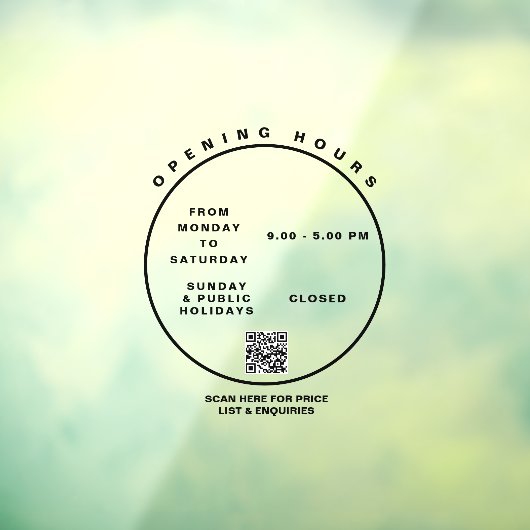 オープニングエレガント時間ブティックオフィスウィンドウ ウィンドウサイン (シート3)