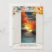 オープニングドア秋の退職パーティー 招待状 (正面)