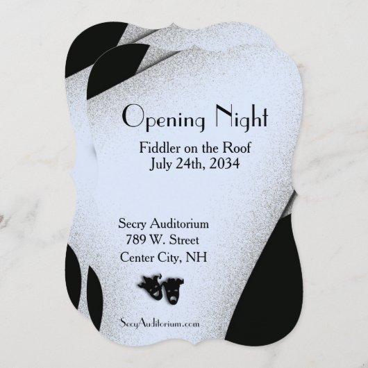 オープニングナイトシアターブルー招待状 招待状 (正面/裏面)