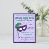 オープニングナイトドラマクラブマスカレードマスクパーティー インビテーションポストカード (スタンド正面)