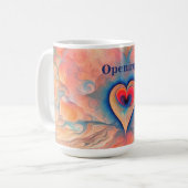 オープニング – ハートオープニング愛 コーヒーマグカップ (正面左)