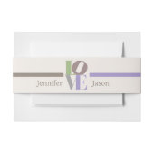 オープモダンル結婚式 招待状ベリーバンド (正面例)