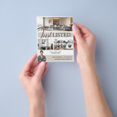 オープモダンンハウス実在エテート不動産仲介業者フライヤー チラシ (手)