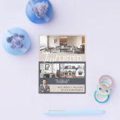 オープモダンンハウス実在エテート不動産仲介業者フライヤー チラシ (シングル)