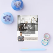 オープモダンンハウス実在エテート不動産仲介業者フライヤー チラシ (シングル)