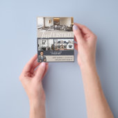 オープモダンンハウス実在エテート不動産仲介業者フライヤー チラシ (手)