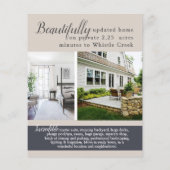 オープモダンンハウス実在エテート不動産仲介業者フライヤー チラシ (裏面)