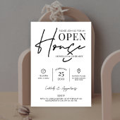 オープモダンンハウス白黒実在エステート事業 招待状