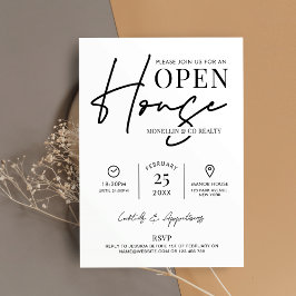 オープモダンンハウス白黒実在エステート事業 招待状