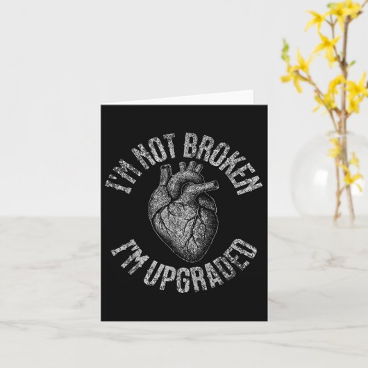 オープンおもしろいハートByp手術の回復が良くなる カード (黄色い花)