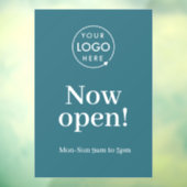 オープンしました | 営業時間 ロゴ ティール ウィンドウサイン (シート3)