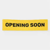 オープンすぐに黄色の中小企業大 横断幕 (横)