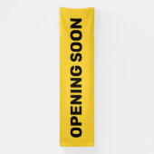 オープンすぐに黄色の中小企業大 横断幕 (縦)