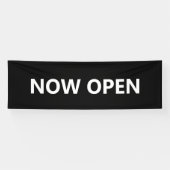 オープンな不足とホワイトビジネス 横断幕 (横)