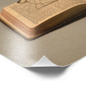 オープンな聖書と眼鏡付き読の静かな生活 フォトプリント            (角)