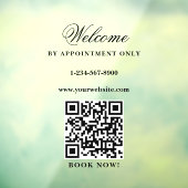 オープンの営業時間は予約のみ エレガント ウィンドウサイン (シート3)