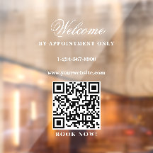 オープンの営業時間　予約のみ　ホワイト