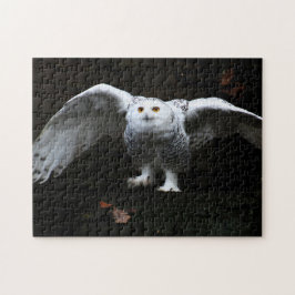 オープンウィング付きスノーフクロウ11x14 252pc jpcna ジグソーパズル