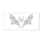 オープンウイングミニマルハロウィン付き可愛いこうもり ラバースタンプ (インプリント)